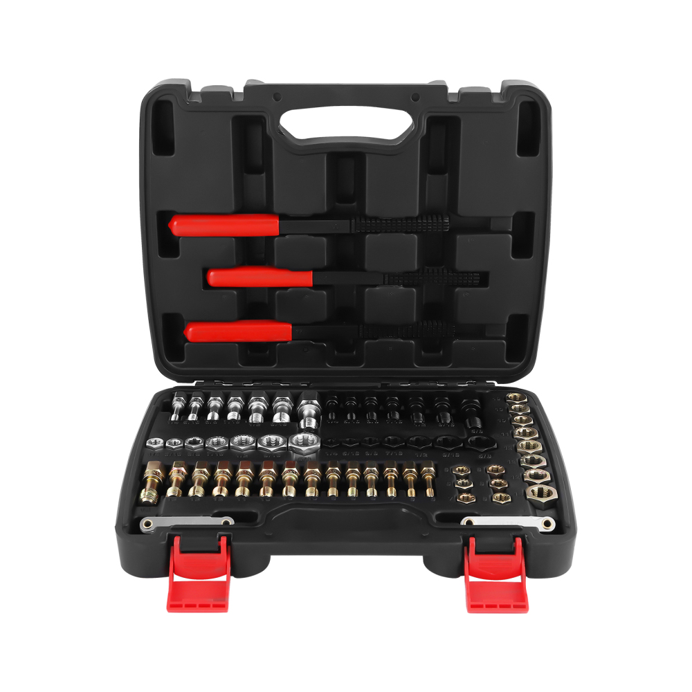 61pc Thread Restoration Set Heat-Treated Steel M6-M14 + 1/4-5/8 SAE Files