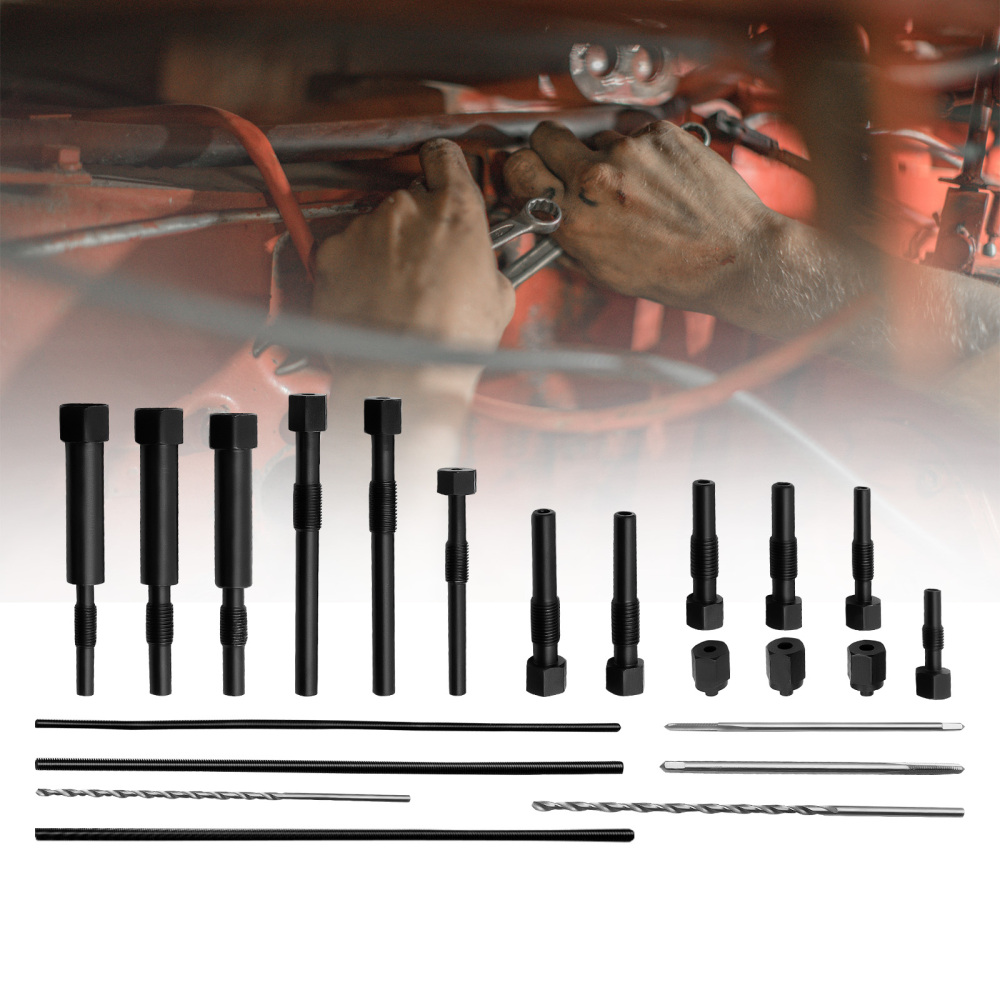 For Damaged Broken Glow Plugs M8 M10 22PCS Glow Plug Electrodes Removal Tool kit