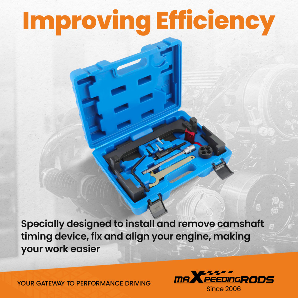 13pcs Engine Camshaft Adjust Timing Tool Kit compatible pour BMW MINI B38 A15 A12 B48 B58