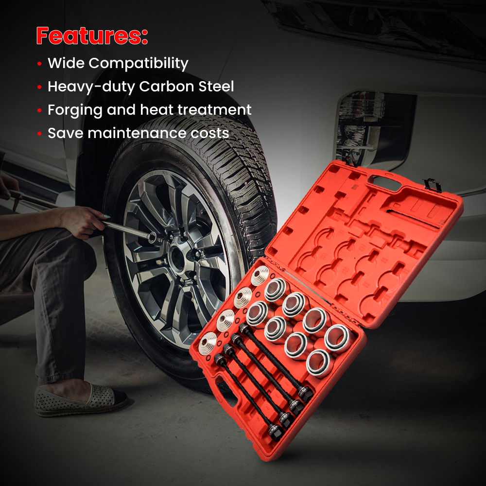 28pz Pull Stampa manica KIT Remover Installer Master Seal Cespugli cuscinetti