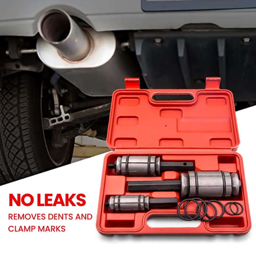 Tail Pipe Expander Set / Exhaust Muffler Pipe Remove Straighten Dents Auto Tool