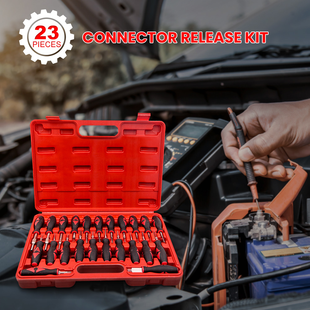 23pcs Kit d'outils de retrait de borne broche connecteur automatique Extracteur