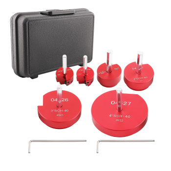 6 Piece Plastic PVC Pipe Fitting Saver Kits Fits into standard 1/2 inch drill