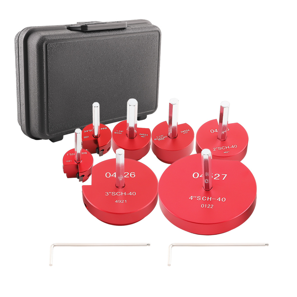 7pcs Pipe Fitting Reamer Fit into standard 1/2 inch drill.Shaft Size: 3/8