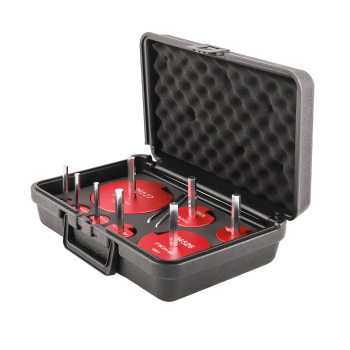 8pcs Plastic Pipe Fitting Reamer Fit into Standard 1/2 Inch Drill and 3/8 Inch