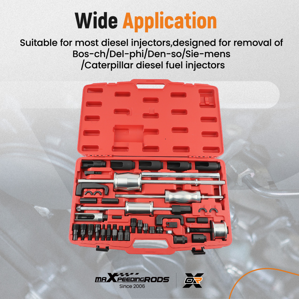 For BOSCH 40PCS Diesel Injector Extractor Nozzle Remover Puller Tool MASTER Kit 