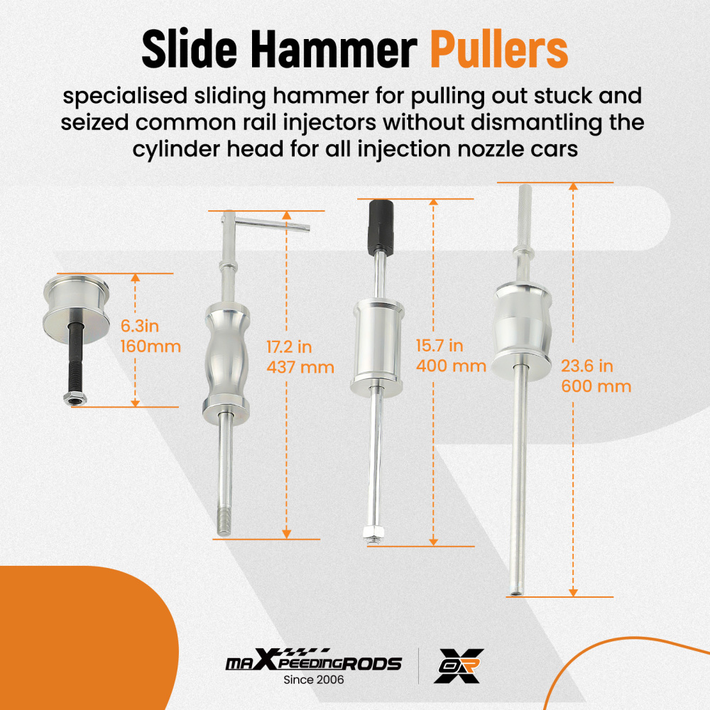 For BOSCH 40PCS Diesel Injector Extractor Nozzle Remover Puller Tool MASTER Kit 