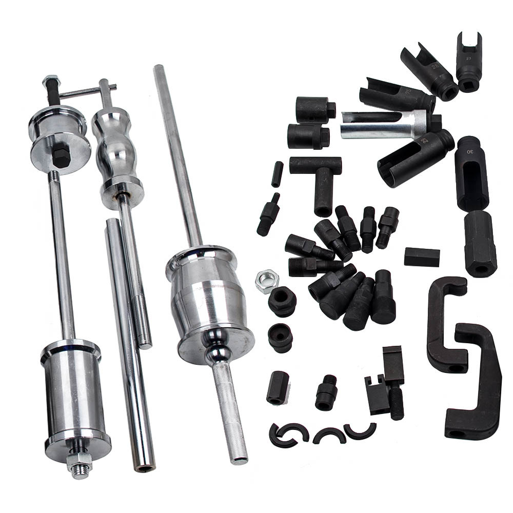 Complete Kit Auto Truck Diesel Injector Extractor Slide Hammer Puller Tool Kits