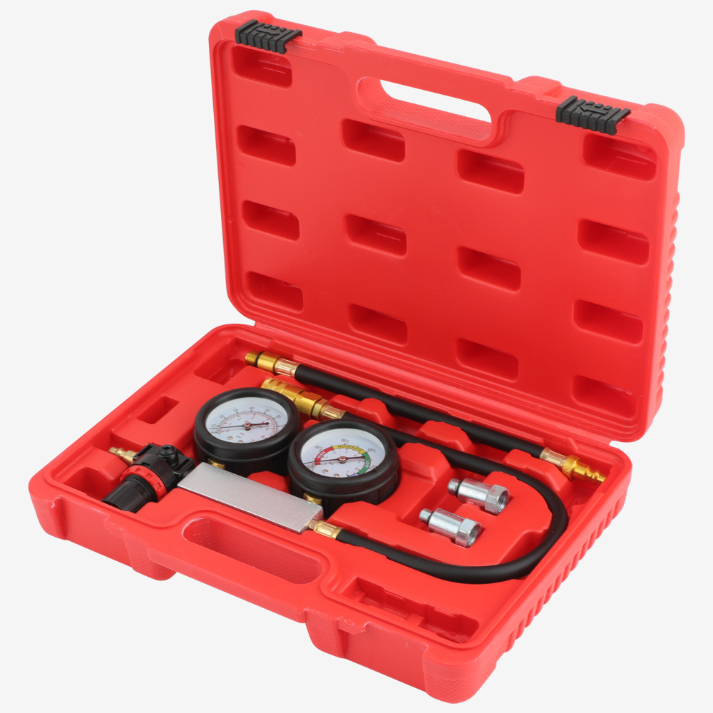 Cylinder Leak Tester Detector Petrol Engine Compression Leakdown Tool Kit