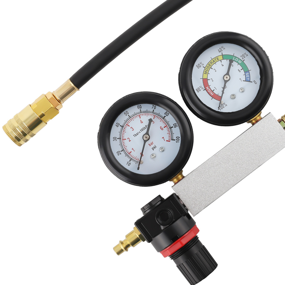 0-100PSI COMPROBADOR DE FUGAS DE CILINDRO - MEDIDOR DE PRESION DE CILINDRO