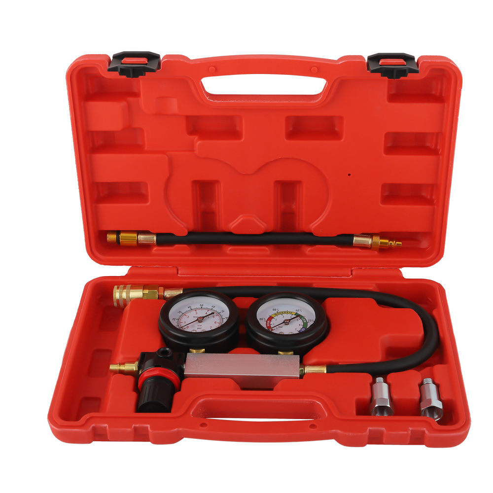 Cylinder Leakage Detector Tester Kit Petrol Engin Cylinder Leak Down Tester Kit
