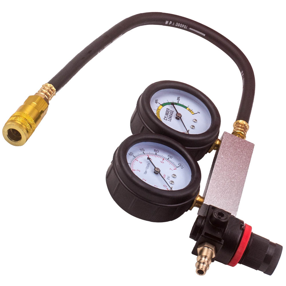 1 x Kit Di Riparazione per Auto Kit per Tester Di Rilevamento Perdite Motore Cilindro Perdite
