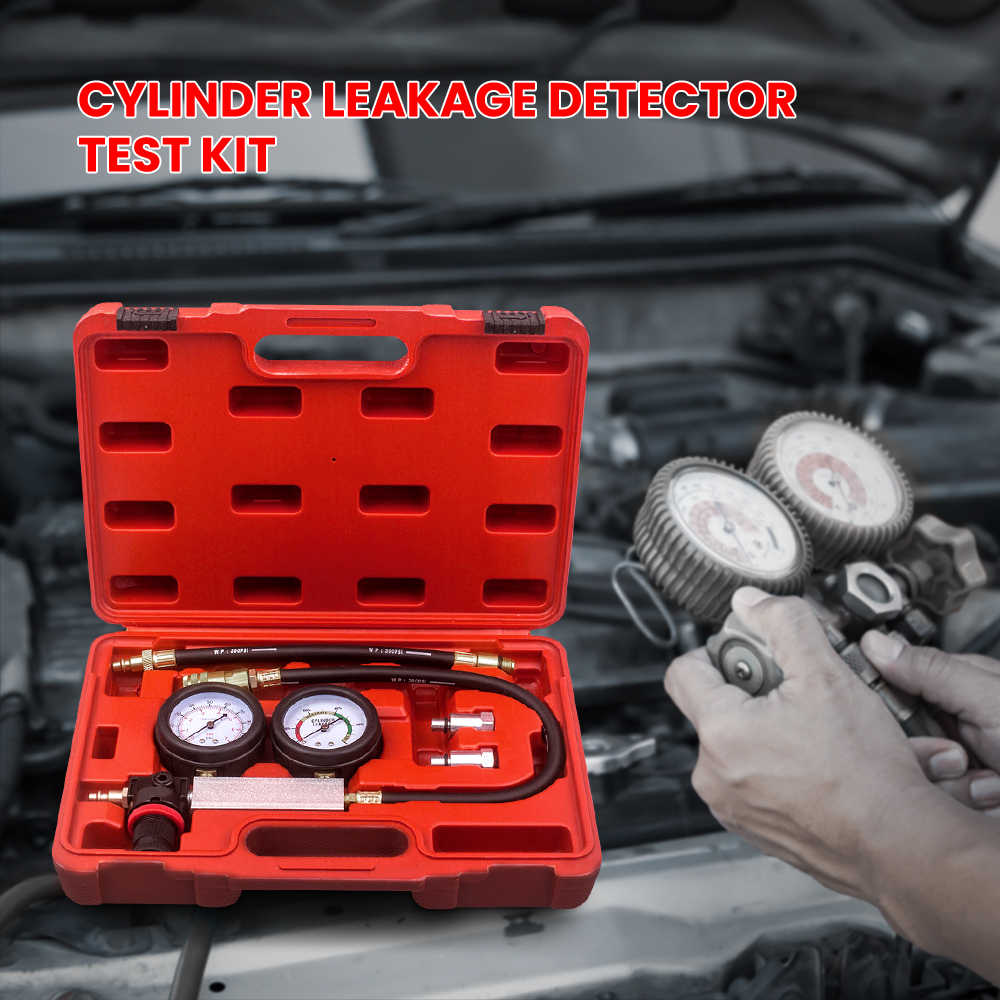 1 x Kit Di Riparazione per Auto Kit per Tester Di Rilevamento Perdite Motore Cilindro Perdite