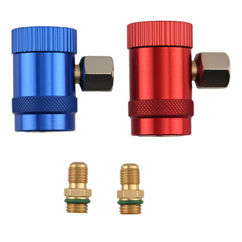 Compatible for AC R1234yf Quick Connect Coupler Kit Car Air Conditioning Service M12 Adapter