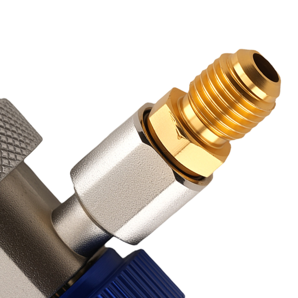 Compatible for AC Quick Connect Adapter Set for R134a System 1/4 SAE Male High Low Side Kit
