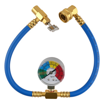 Car compatible for Ac Aircon R134a Air Conditioning Top Up Topup Refill Recharge Hose Gas Kit