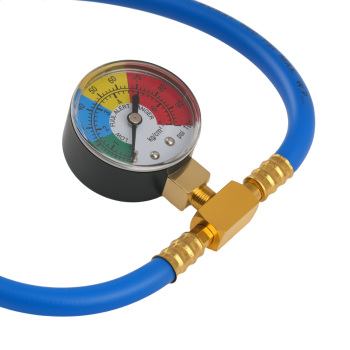 480mm compatible for AC Charging Hose R134A with Safety System Pressure Reading 0-350PSI