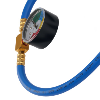 480mm compatible for AC Charging Hose R134A with Safety System Pressure Reading 0-350PSI