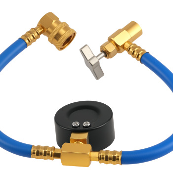 480mm compatible for AC Charging Hose R134A with Safety System Pressure Reading 0-350PSI