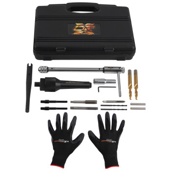 Damaged Glow Plug Removal Remover Tool Kit compatibile per Seat VW Audi Mercedes Opel