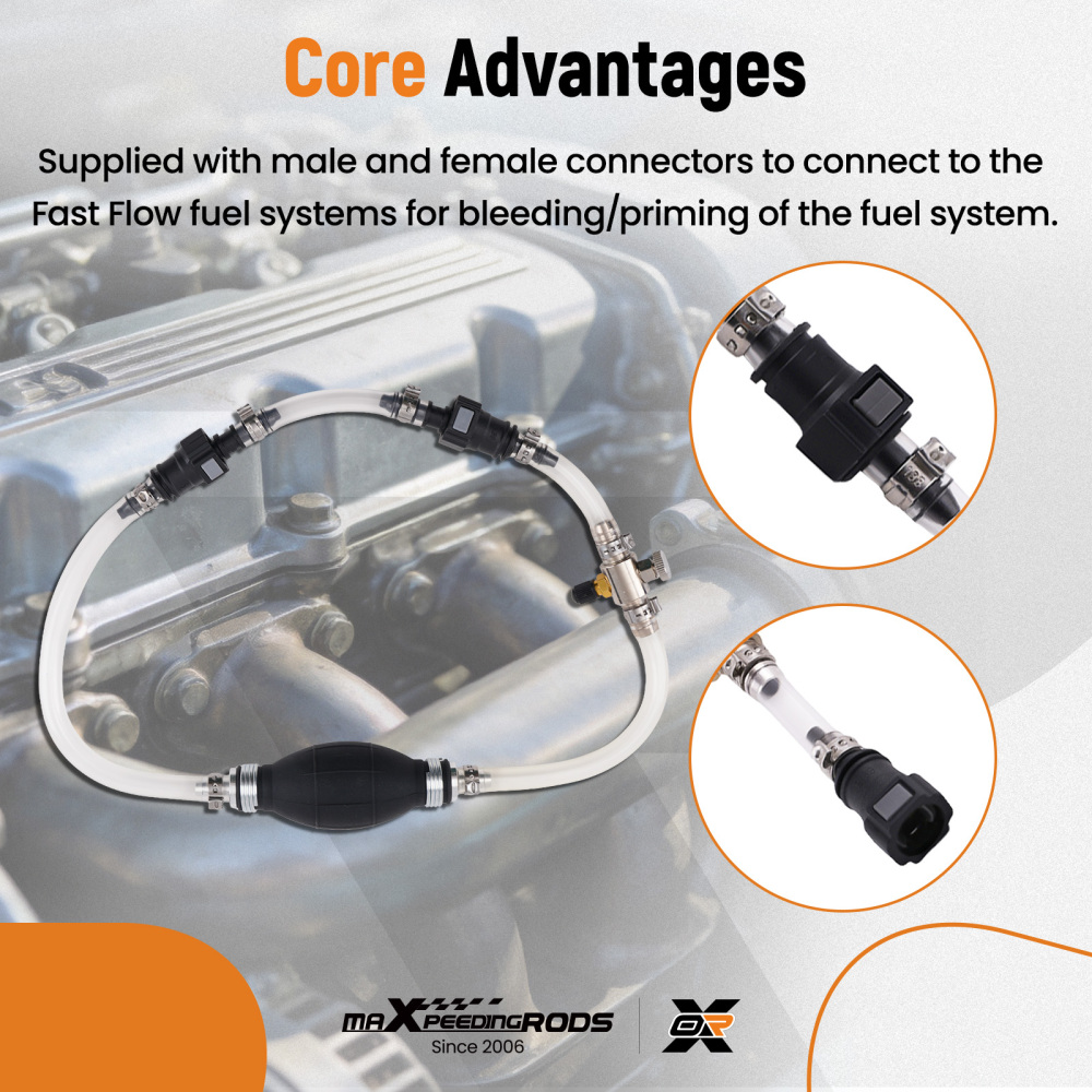 Fuel Line Tool Set compatible for Renault Ford PSA Clear Pipe Diesel Priming Bleeding Kit