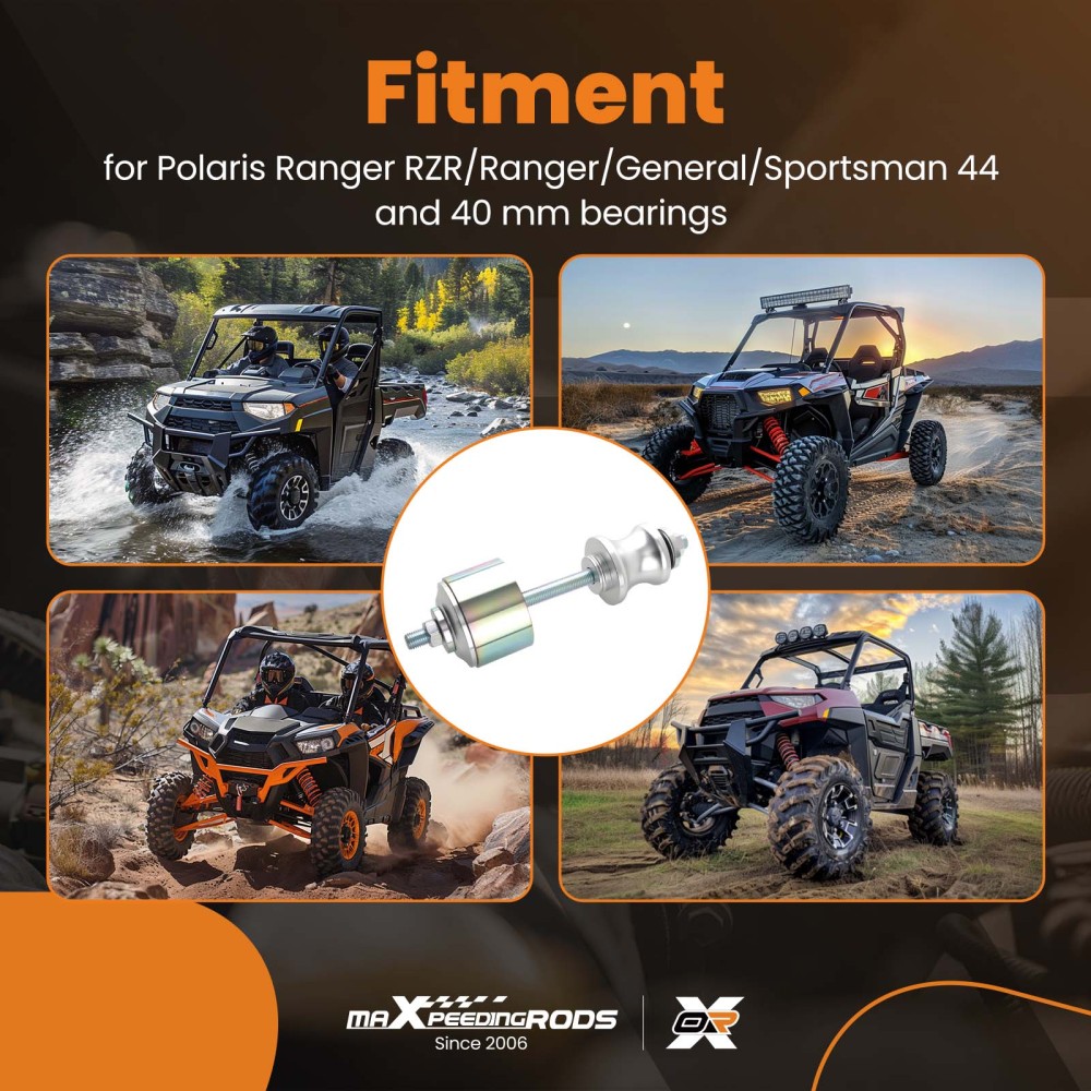 Wheel Bearing Removal Tool Kit 40/44mm compatible for Polaris RZR 570 800 900 1000 XP Turbo