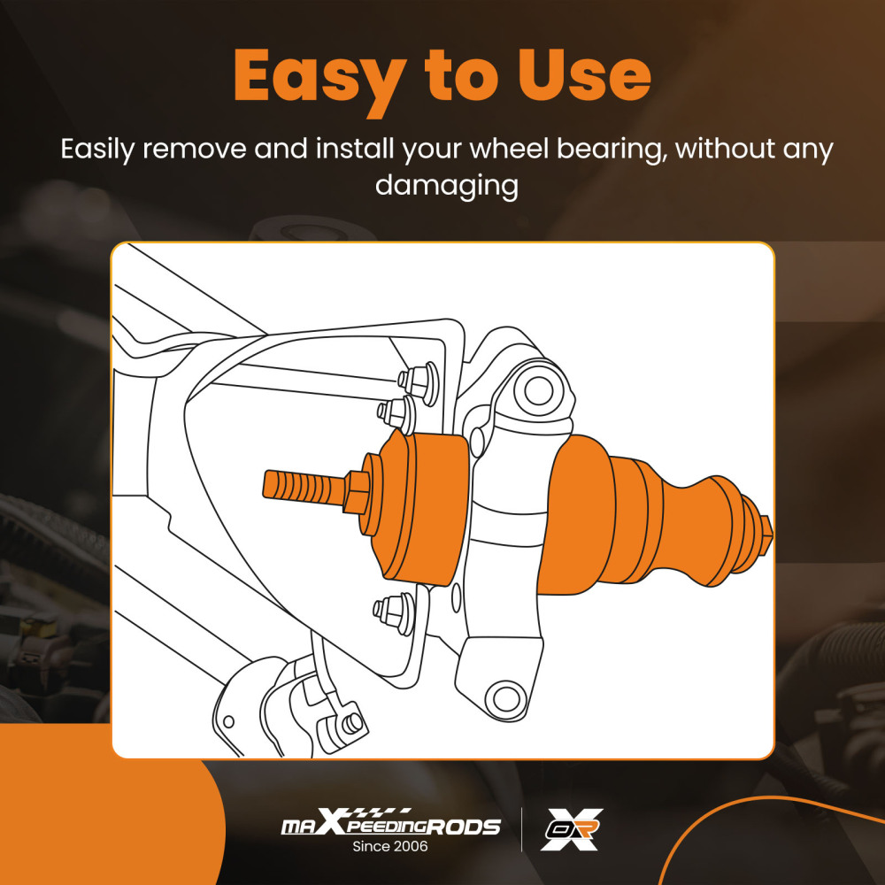 Wheel Bearing Removal Tool Kit 40/44mm compatible for Polaris RZR 570 800 900 1000 XP Turbo