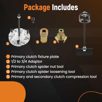 Complete Primary ClutchSecondary Service Tools Kit compatible for Polaris RZR 900 1000