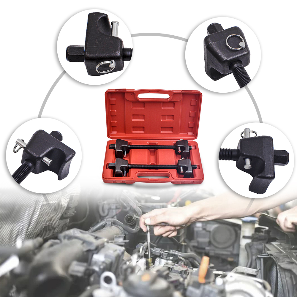 2pcs Coil Spring Compressor Per MacPherson Struts Shock Absorber Car Garage Tool