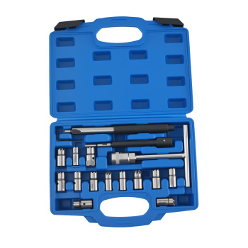 17pezzi Iniettore Diesel idraulici rimuove Kit iniezione Puller Strumento