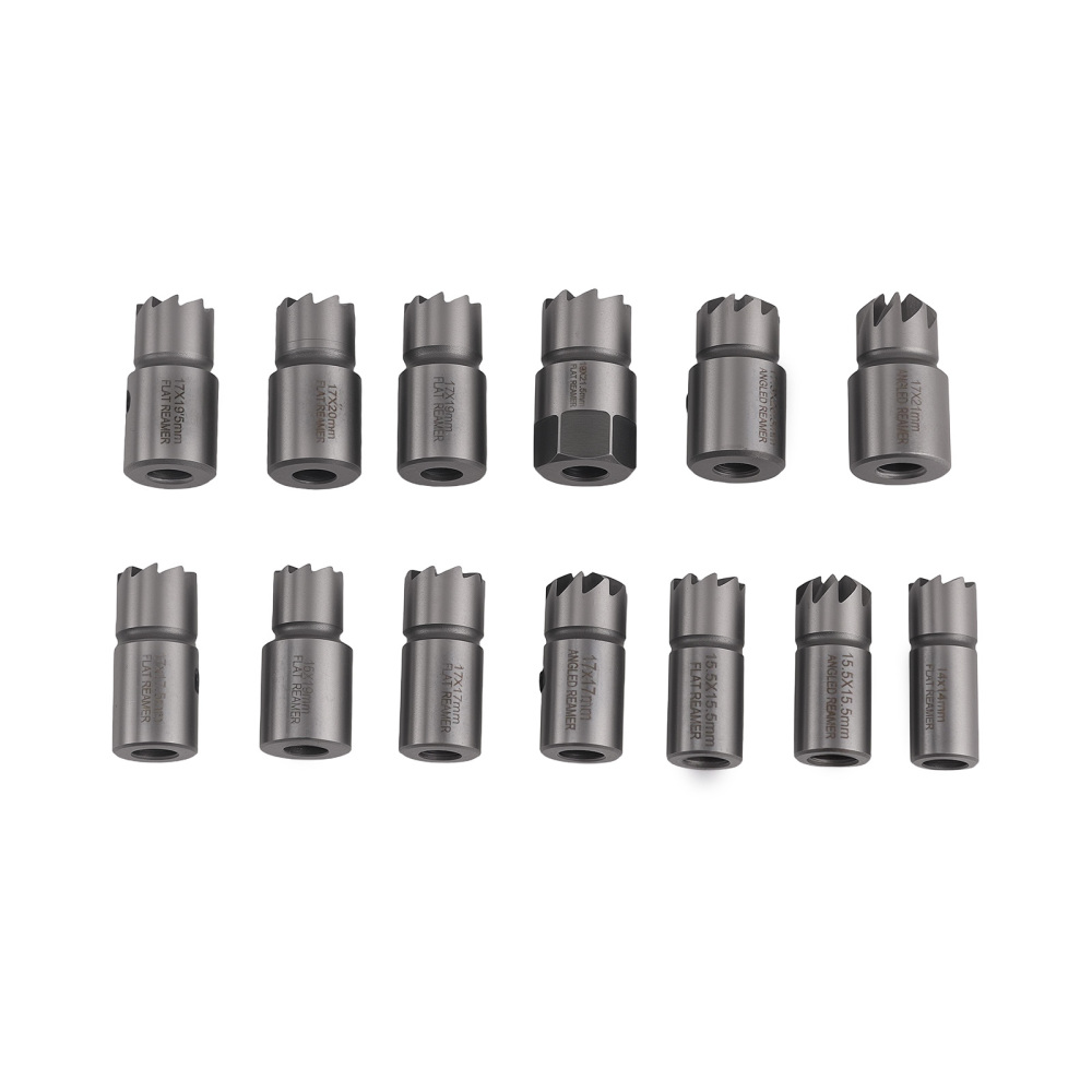 17pcs Diesel Injector compatible for Seat Cutter Cleaner CDI Carbon Remover Tool Kit