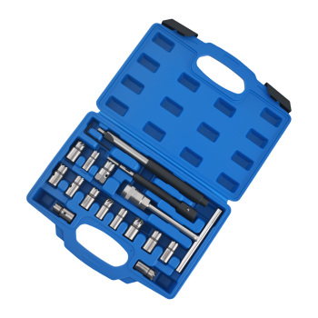 17pezzi Iniettore Diesel idraulici rimuove Kit iniezione Puller Strumento