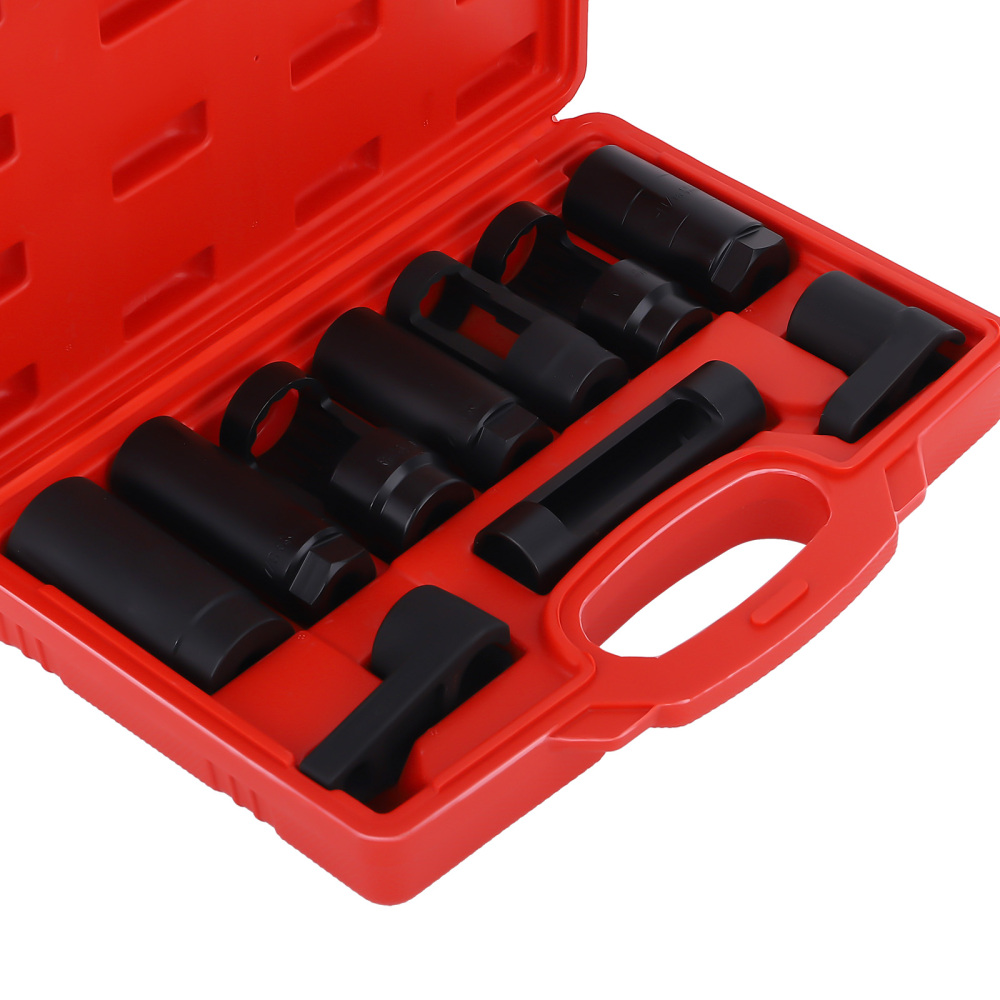 10pcs voiture capteur doxygène/capteur lambda socket outil toutes tailles 1/2