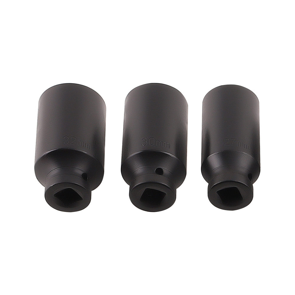 35pcs 1/2 6 Point Drive Deep Impact Socket Sockets Set Car Garage Tools Black