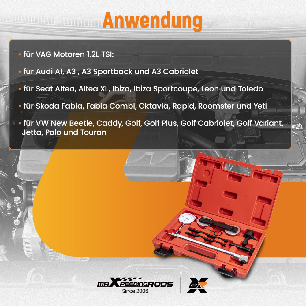 Engine Timing Locking Tool Kit compatible for VW TOURAN Passat EOS compatible for Audi A3 1.2 1.4 1.6