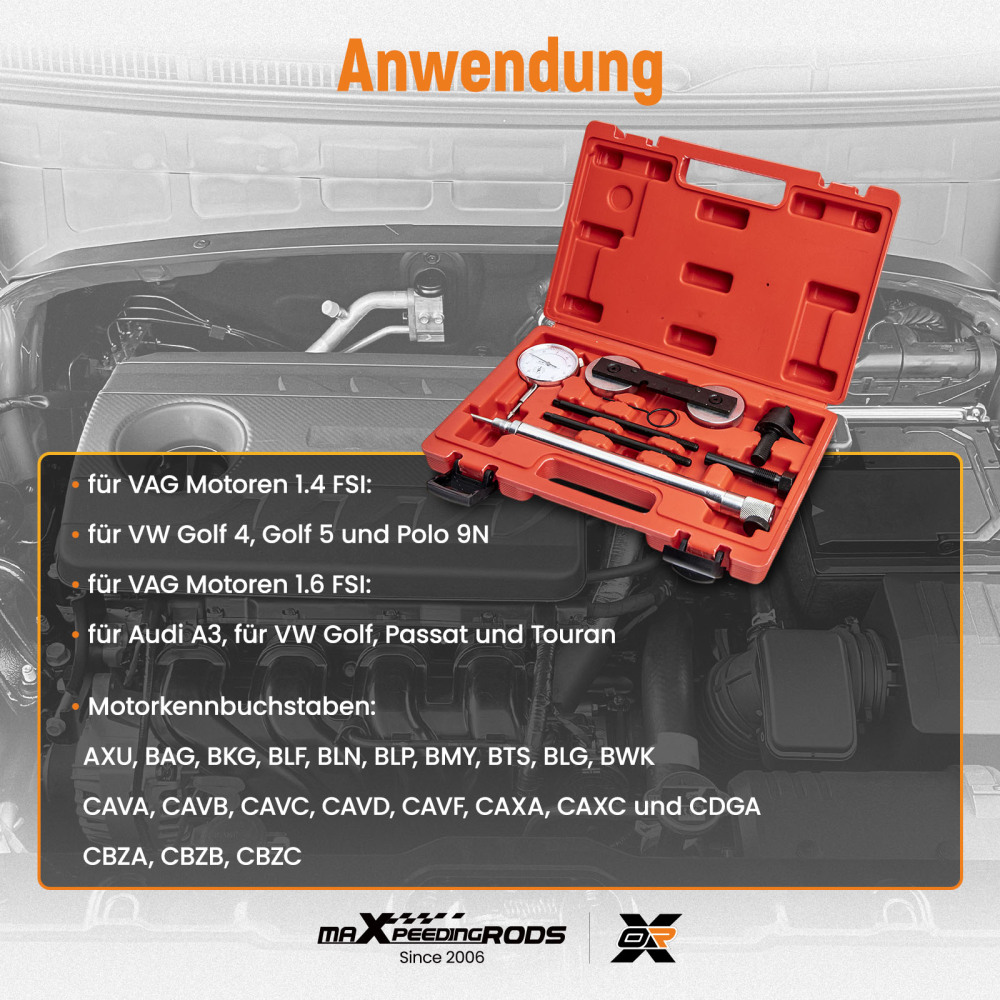Engine Timing Locking Tool Kit compatible for VW TOURAN Passat EOS compatible for Audi A3 1.2 1.4 1.6