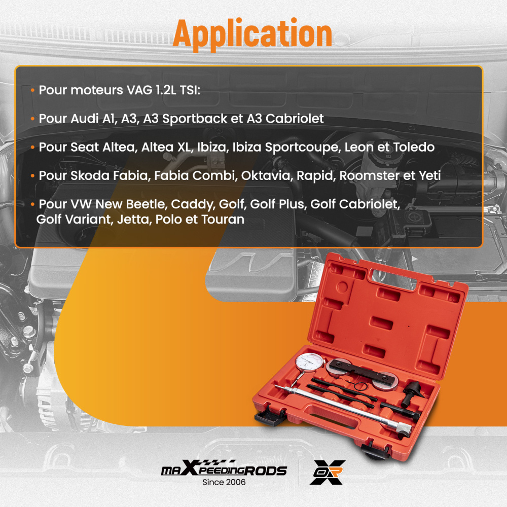 Engine Timing Locking Tool Kit compatible for VW TOURAN Passat EOS compatible for Audi A3 1.2 1.4 1.6