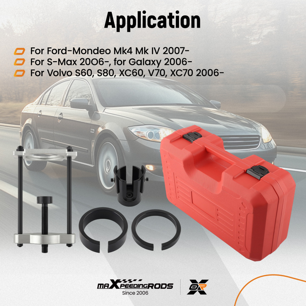 Trailing Arm Bush Removal Install Tool compatible for Ford Mondeo Mk4 S-max Galaxy compatible for Volvo 06