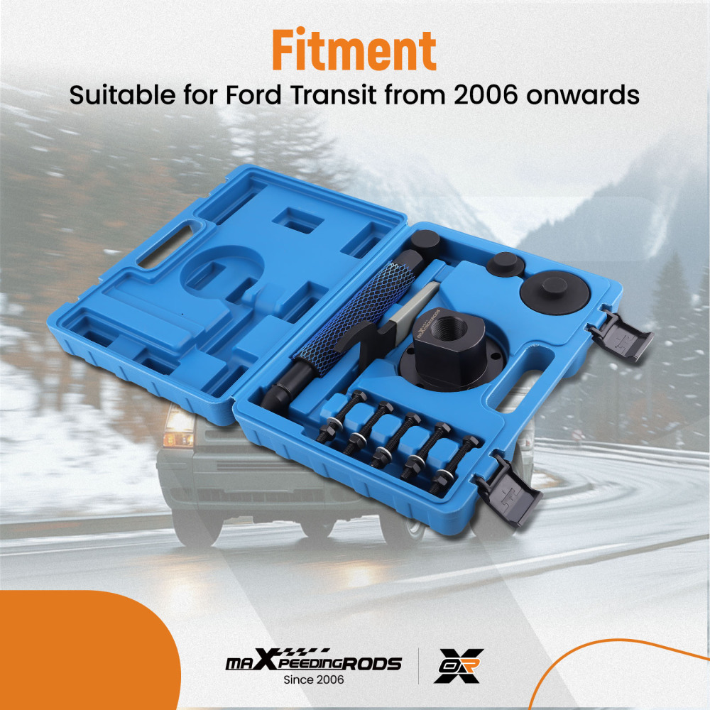 Front Wheel Drive Bearing Removal Press Adapter Puller Wheel Hub Tool compatible for Ford