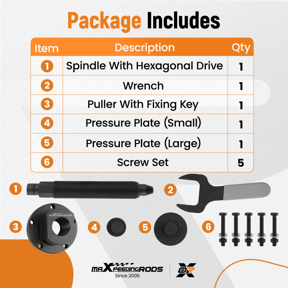 Front Wheel Drive Bearing Removal Press Adapter Puller Wheel Hub Tool compatible for Ford