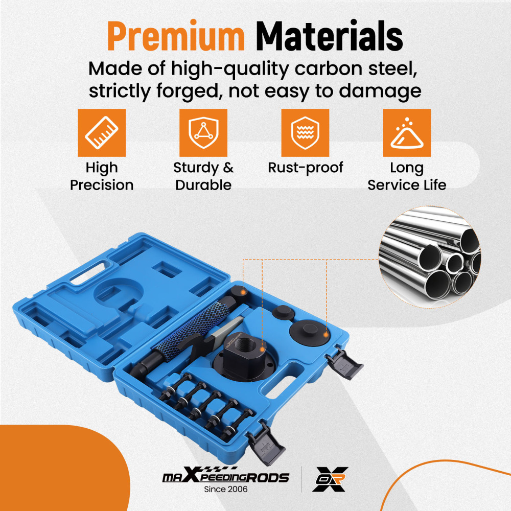 Front Wheel Drive Bearing Removal Press Adapter Puller Wheel Hub Tool compatible for Ford