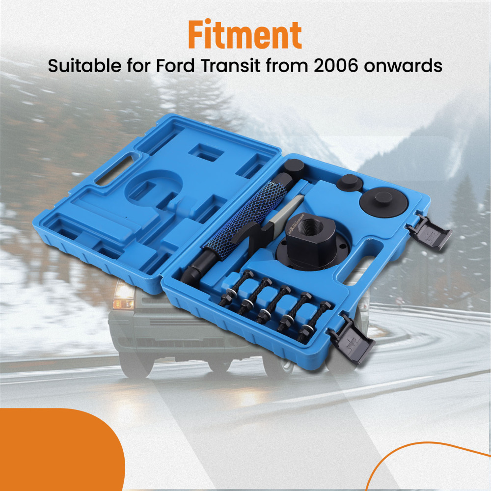 Front Wheel Drive Bearing Removal Press Adapter Puller Wheel Hub Tool compatible for Ford