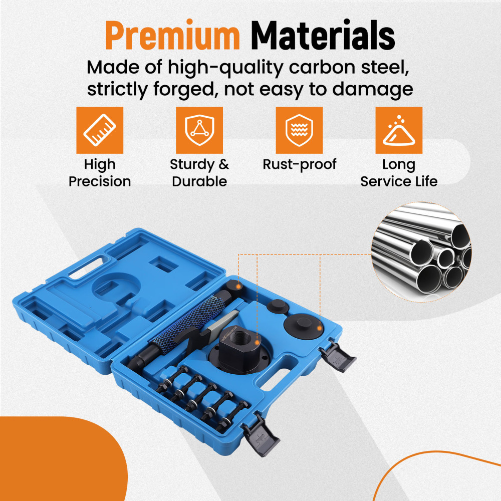 Front Wheel Drive Bearing Removal Press Adapter Puller Wheel Hub Tool compatible for Ford