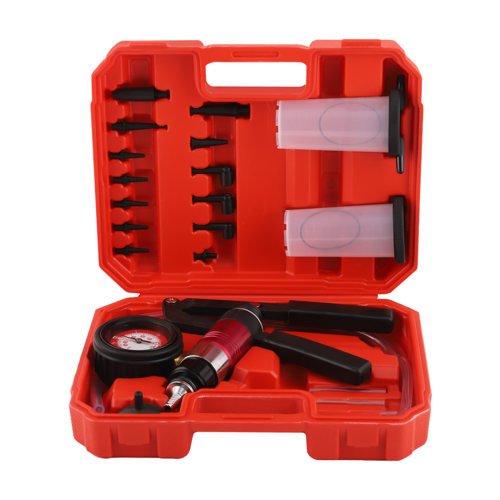 Hand Held Vacuum And Pressure Pump Tester Tool Car Brake Bleeding Kit