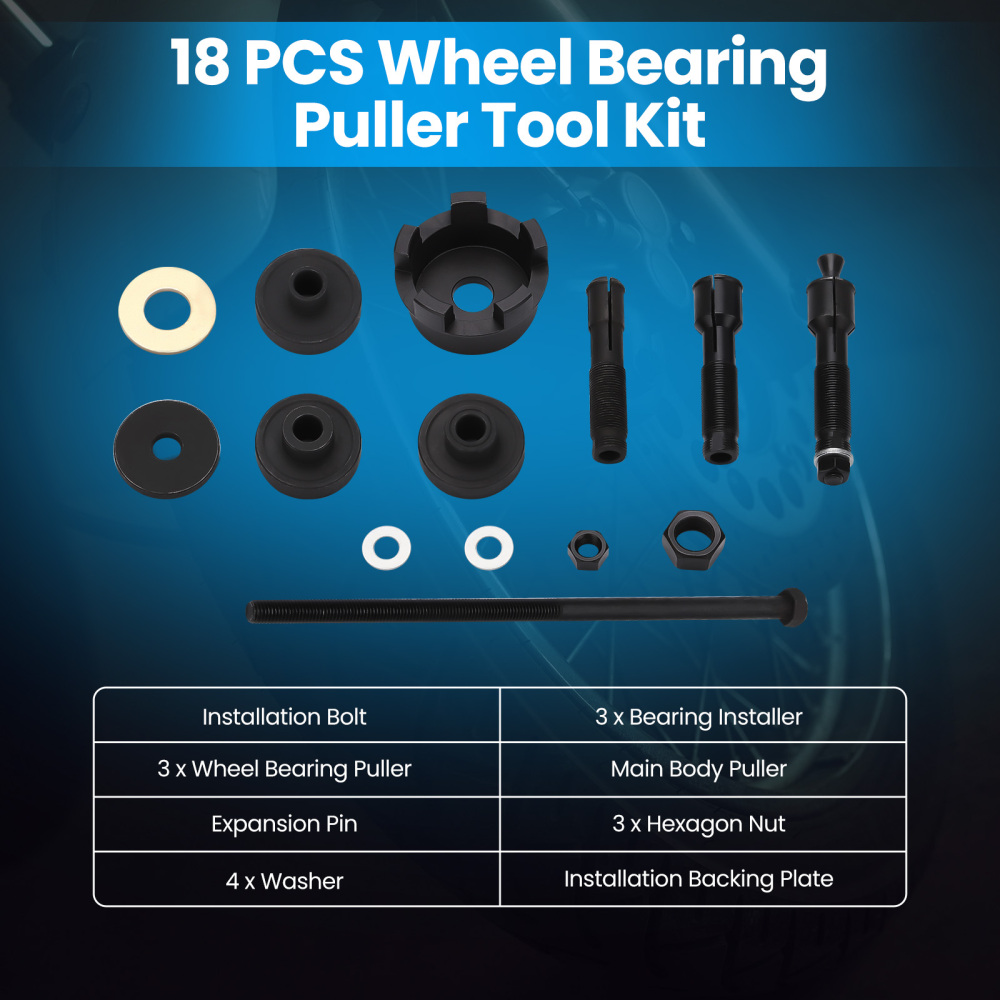Wheel Bearing Remover+ Installer Puller Tool Set compatible for Harley Davidson VT102
