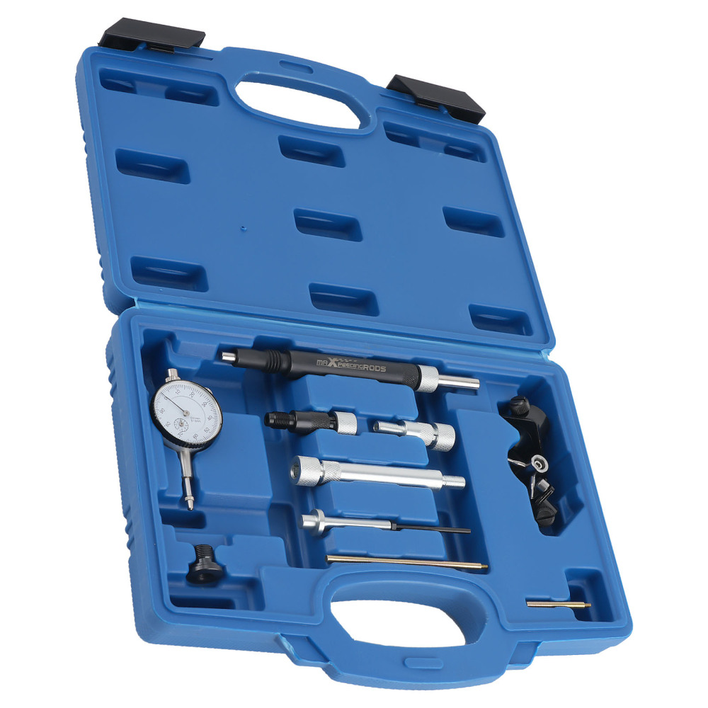 Diesel Fuel Injection Pump Timing Indicator Tool Set w/ Gauge Adapter compatible for Audi