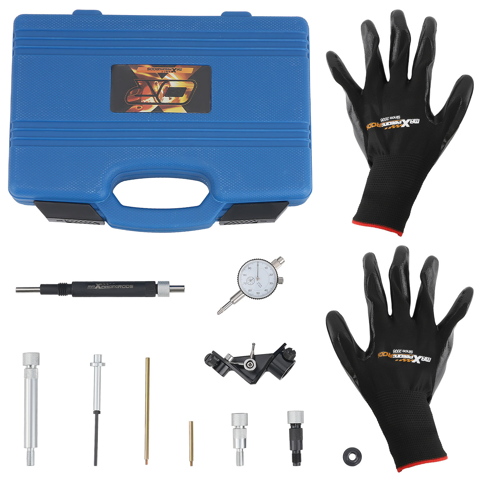 Diesel Fuel Injection Pump Timing Indicator Tool Set w/ Gauge Adapter compatible pour Audi