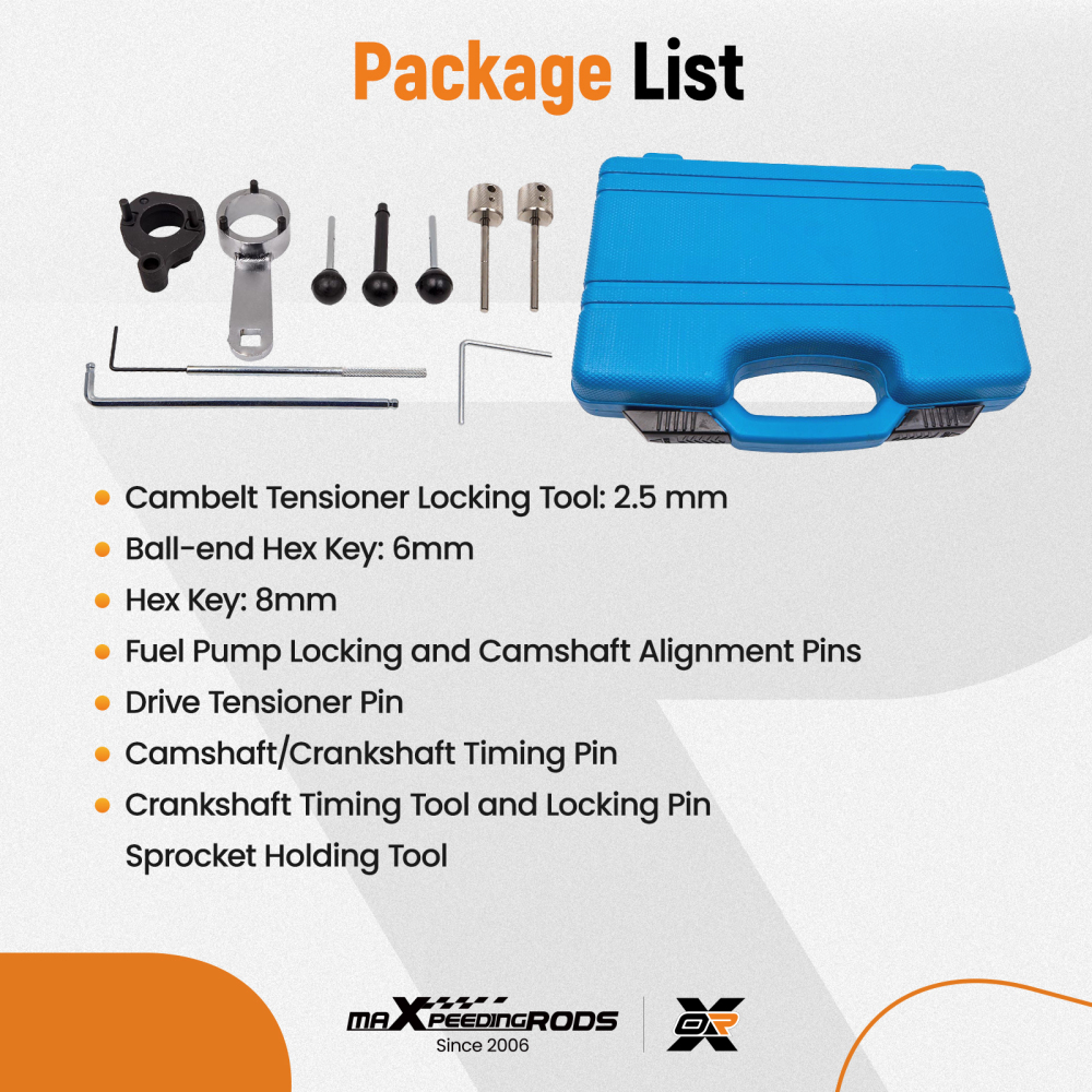 Timing Belt Change Tool Engine Adjustment Tool compatible for VW 1.6 2.0TDI compatible for Audi A3 A4 A5