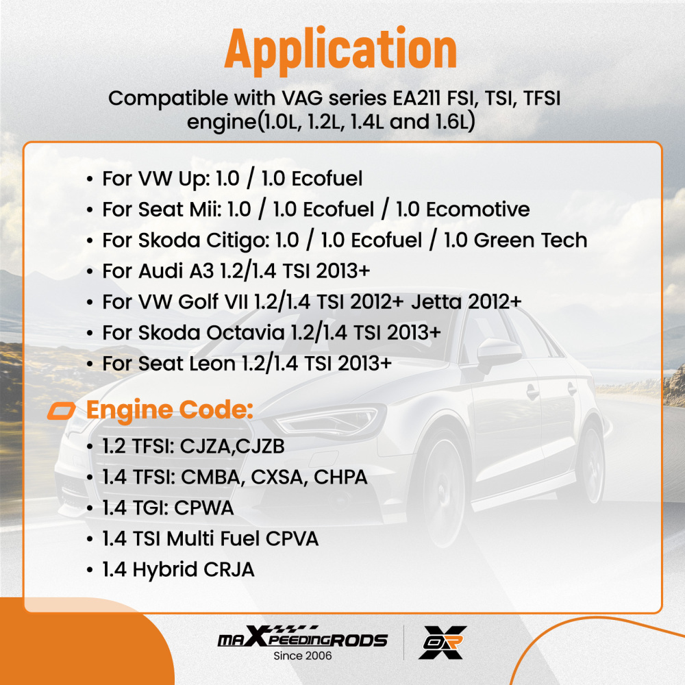 Petrol Engine Camshaft Timing Tool Kit compatible for VW Golf VII Jetta compatible for Audi A1 A3 2012+