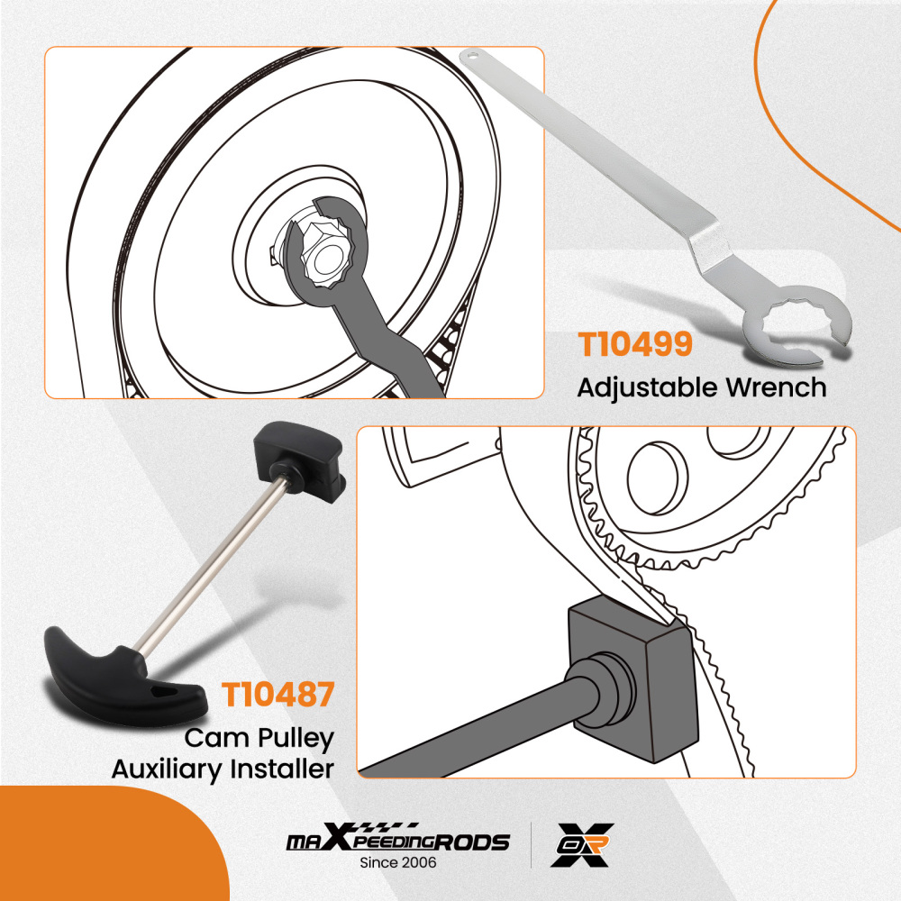 Petrol Engine Camshaft Timing Tool Kit compatible for VW Golf VII Jetta compatible for Audi A1 A3 2012+